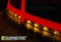 Preview: Voll LED Lightbar Design Rückleuchten für Audi TT 8J 06-14 rot/klar mit dynamischem Blinker